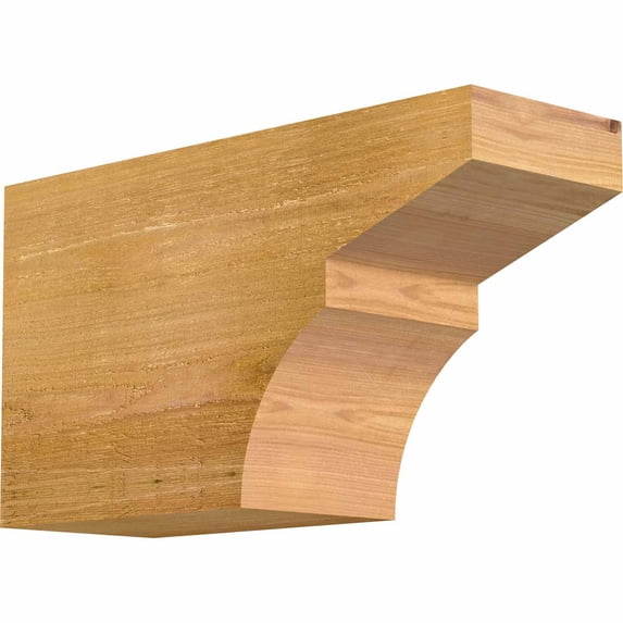 6"W x 10"H x 18"L Monterey Rough Sawn Rafter Tail, Western Red Cedar