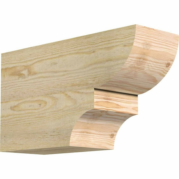 6"W x 10"H x 18"L Ridgewood Rough Sawn Rafter Tail, Douglas Fir