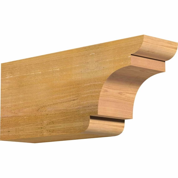 6"W x 10"H x 24"L New Brighton Rough Sawn Rafter Tail, Western Red Cedar