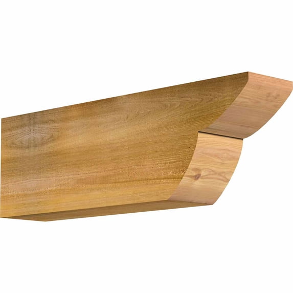 6"W x 10"H x 32"L Crestline Rough Sawn Rafter Tail, Western Red Cedar