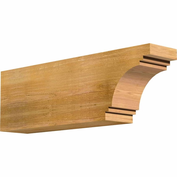 6"W x 10"H x 32"L Pescadero Rough Sawn Rafter Tail, Western Red Cedar