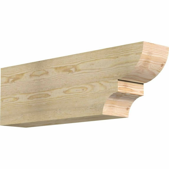 6"W x 10"H x 32"L Ridgewood Rough Sawn Rafter Tail, Douglas Fir