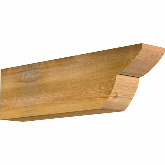 6"W x 10"H x 36"L Crestline Rough Sawn Rafter Tail, Western Red Cedar