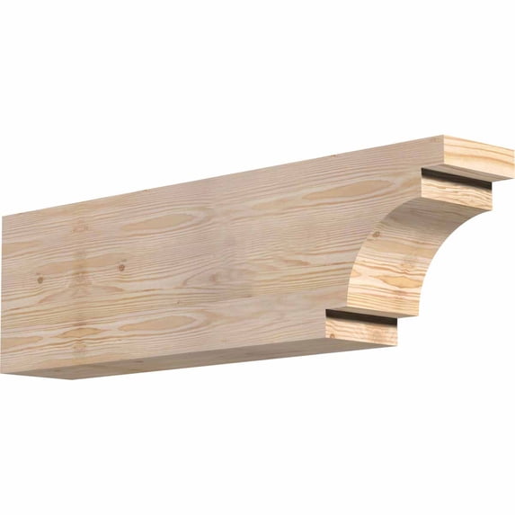 6"W x 10"H x 36"L Mediterranean Rough Sawn Rafter Tail, Douglas Fir