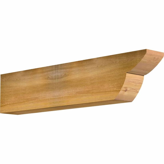 6"W x 10"H x 48"L Crestline Rough Sawn Rafter Tail, Western Red Cedar