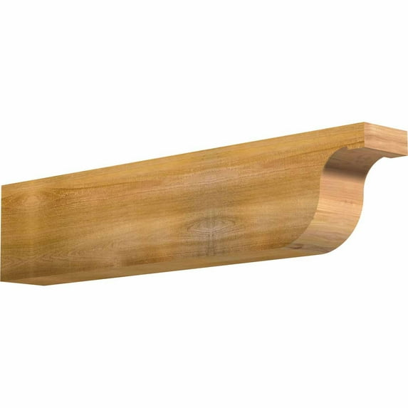 6"W x 10"H x 48"L Del Monte Rough Sawn Rafter Tail, Western Red Cedar