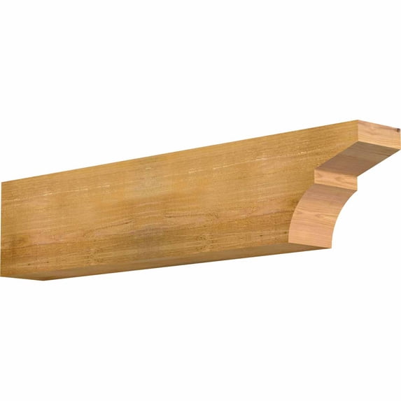 6"W x 10"H x 48"L Monterey Rough Sawn Rafter Tail, Western Red Cedar