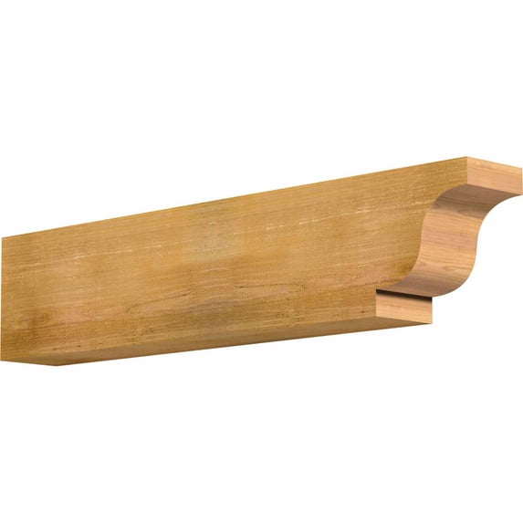 6"W x 10"H x 48"L Newport Rough Sawn Rafter Tail, Western Red Cedar
