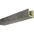 thumbnail image 1 of 6"W x 10"H x 8'L 3-Sided (U-beam) Sandblasted Endurathane Faux Wood Ceiling Beam, Burnished Honey Dew, 1 of 21