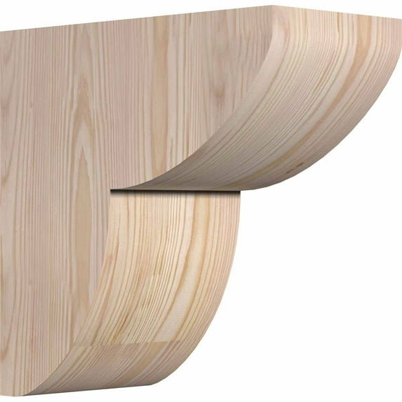 6"W x 12"D x 12"H Crestline Rough Sawn Corbel, Douglas Fir