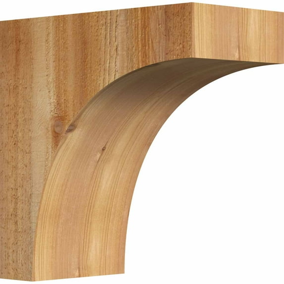 6"W x 12"D x 12"H Huntington Rough Sawn Corbel, Western Red Cedar