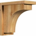 thumbnail image 1 of 6"W x 12"D x 12"H Huntington Rough Sawn Corbel w/Backplate, Western Red Cedar, 1 of 9