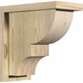 thumbnail image 1 of 6"W x 12"D x 12"H Ridgewood Rough Sawn Corbel w/Backplate, Douglas Fir, 1 of 9