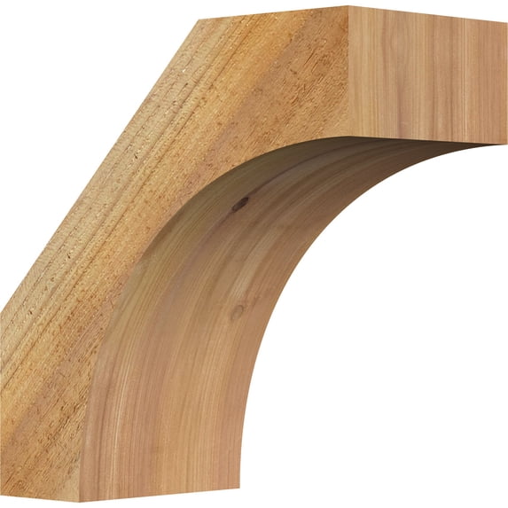 6"W x 12"D x 12"H Westlake Rough Sawn Brace, Western Red Cedar