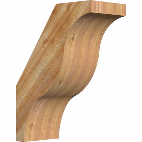 6"W x 12"D x 16"H Funston Rough Sawn Brace, Western Red Cedar