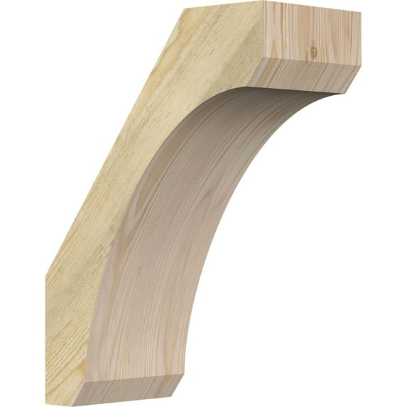 6"W x 12"D x 16"H Legacy Rough Sawn Knee Brace, Douglas Fir