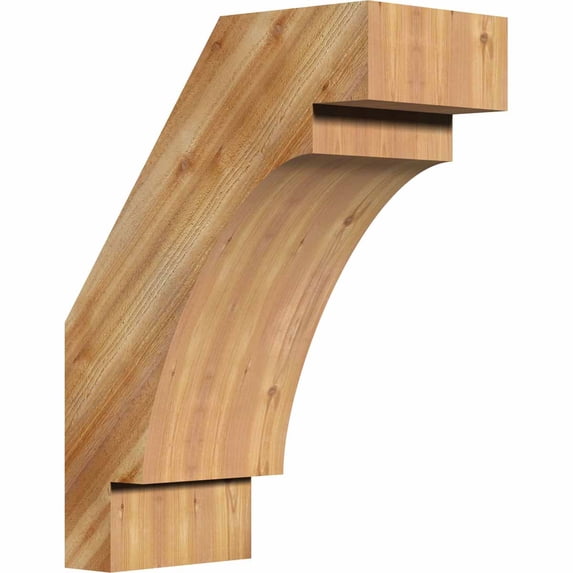 6"W x 12"D x 16"H Merced Rough Sawn Brace, Western Red Cedar