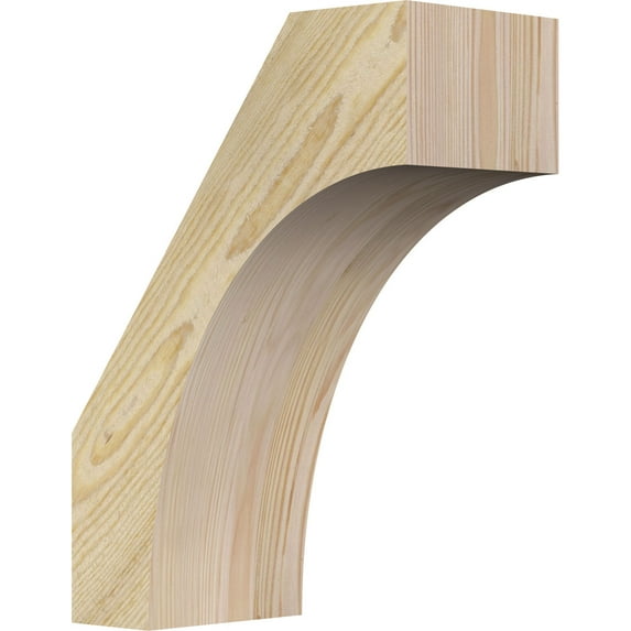 6"W x 12"D x 16"H Westlake Rough Sawn Brace, Douglas Fir