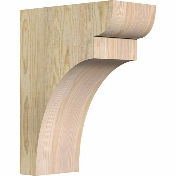 6"W x 12"D x 16"H Yorktown Rough Sawn Corbel, Douglas Fir