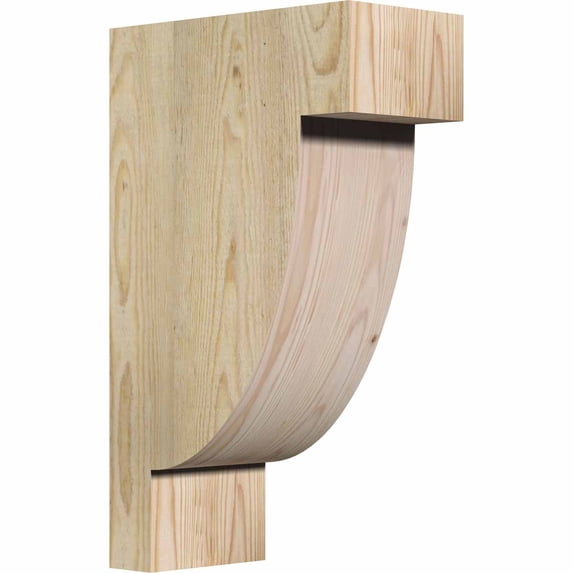 6"W x 12"D x 20"H Alpine Rough Sawn Corbel, Douglas Fir
