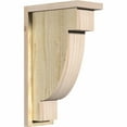 thumbnail image 1 of 6"W x 12"D x 20"H Alpine Rough Sawn Corbel w/Backplate, Douglas Fir, 1 of 9