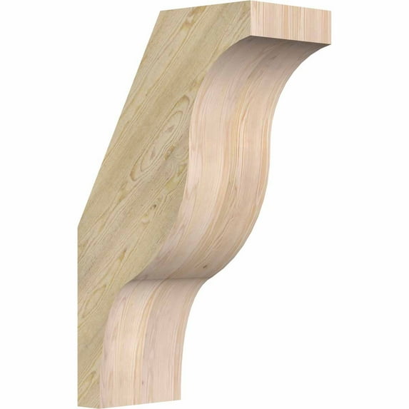6"W x 12"D x 20"H Funston Rough Sawn Brace, Douglas Fir