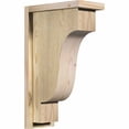thumbnail image 1 of 6"W x 12"D x 20"H Newport Rough Sawn Corbel w/Backplate, Douglas Fir, 1 of 9