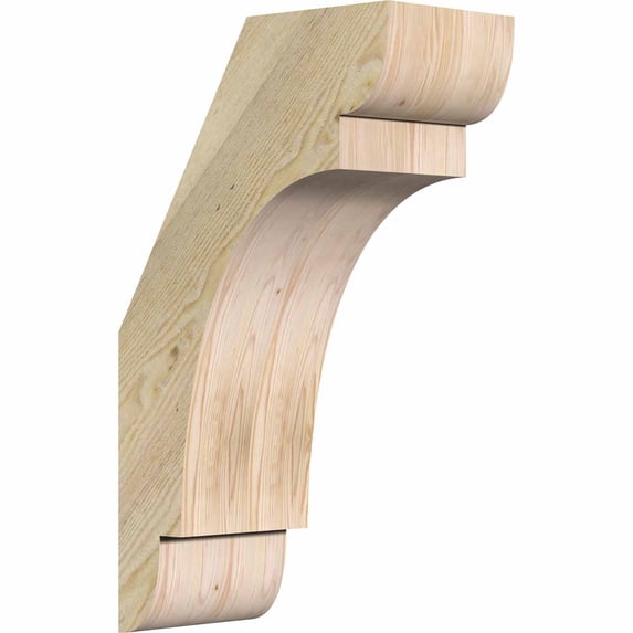 6"W x 12"D x 20"H Olympic Rough Sawn Brace, Douglas Fir