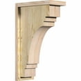 thumbnail image 1 of 6"W x 12"D x 20"H Pescadero Rough Sawn Corbel w/Backplate, Douglas Fir, 1 of 9