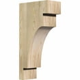 thumbnail image 1 of 6"W x 12"D x 24"H Mediterranean Rough Sawn Corbel, Douglas Fir, 1 of 9