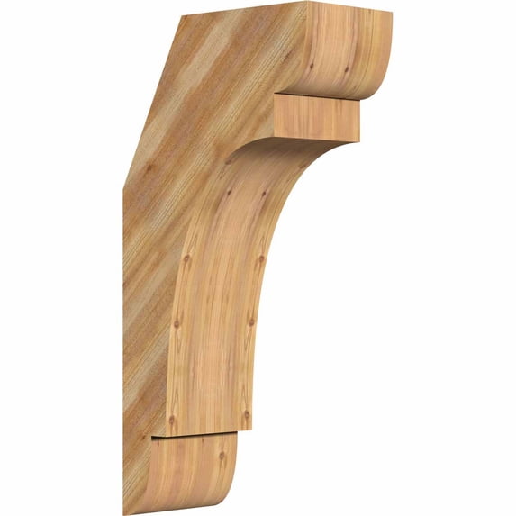 6"W x 12"D x 24"H Olympic Rough Sawn Brace, Western Red Cedar