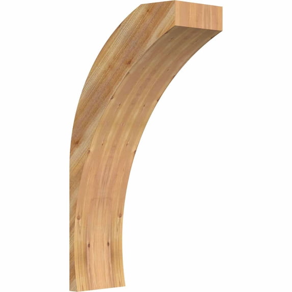 6"W x 12"D x 24"H Thorton Rough Sawn Brace, Western Red Cedar