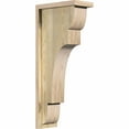 thumbnail image 1 of 6"W x 12"D x 28"H New Brighton Rough Sawn Corbel w/Backplate, Douglas Fir, 1 of 9