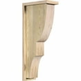 thumbnail image 1 of 6"W x 12"D x 28"H Ridgewood Rough Sawn Corbel w/Backplate, Douglas Fir, 1 of 9