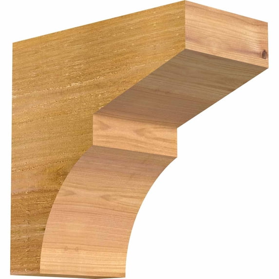 6"W x 12"H x 12"L Monterey Rough Sawn Rafter Tail, Western Red Cedar