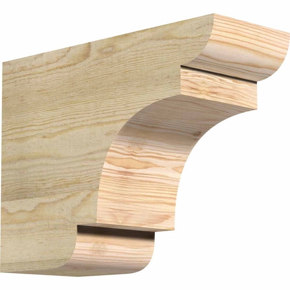 6"W x 12"H x 16"L New Brighton Rough Sawn Rafter Tail, Douglas Fir