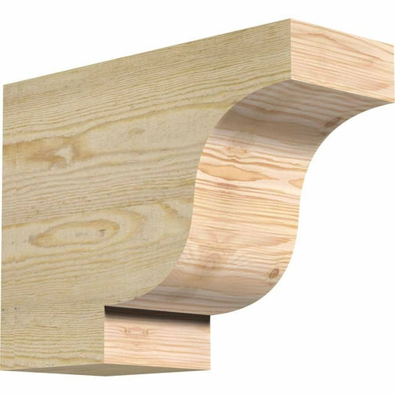 6"W x 12"H x 16"L Newport Rough Sawn Rafter Tail, Douglas Fir