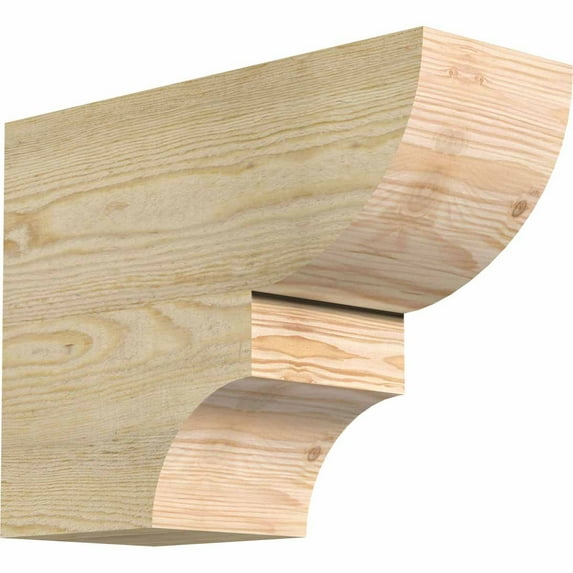 6"W x 12"H x 16"L Ridgewood Rough Sawn Rafter Tail, Douglas Fir