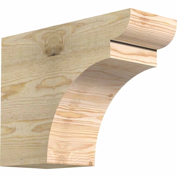 6"W x 12"H x 16"L Yorktown Rough Sawn Rafter Tail, Douglas Fir