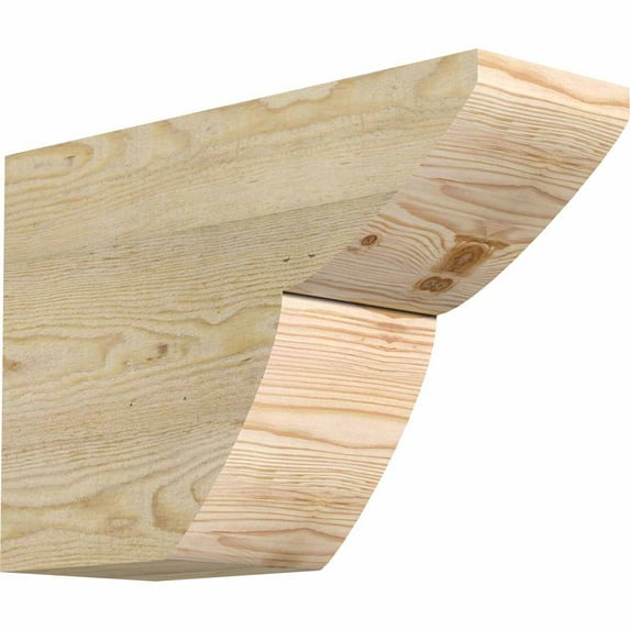 6"W x 12"H x 18"L Crestline Rough Sawn Rafter Tail, Douglas Fir
