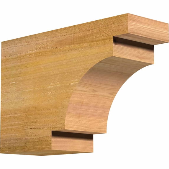 6"W x 12"H x 18"L Mediterranean Rough Sawn Rafter Tail, Western Red Cedar