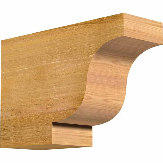 6"W x 12"H x 18"L Newport Rough Sawn Rafter Tail, Western Red Cedar