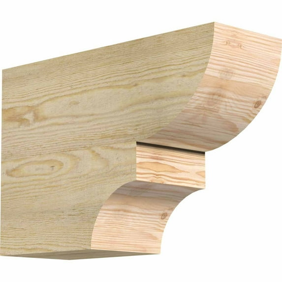 6"W x 12"H x 18"L Ridgewood Rough Sawn Rafter Tail, Douglas Fir