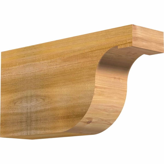 6"W x 12"H x 24"L Del Monte Rough Sawn Rafter Tail, Western Red Cedar