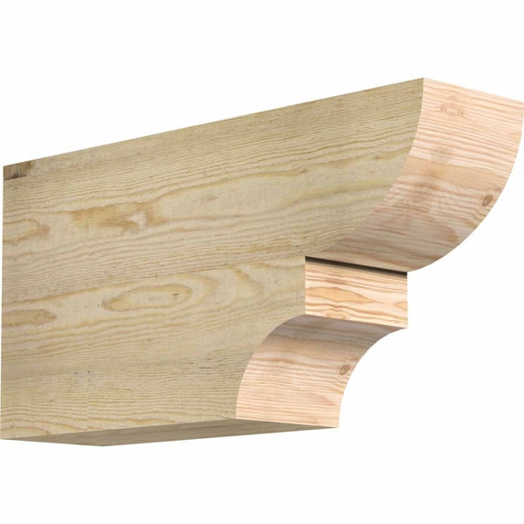 6"W x 12"H x 24"L Ridgewood Rough Sawn Rafter Tail, Douglas Fir