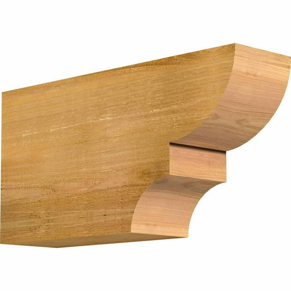 6"W x 12"H x 24"L Ridgewood Rough Sawn Rafter Tail, Western Red Cedar