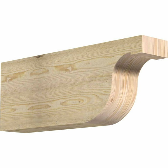 6"W x 12"H x 32"L Del Monte Rough Sawn Rafter Tail, Douglas Fir