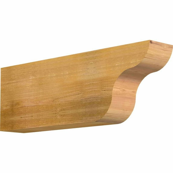 6"W x 12"H x 36"L Carmel Rough Sawn Rafter Tail, Western Red Cedar
