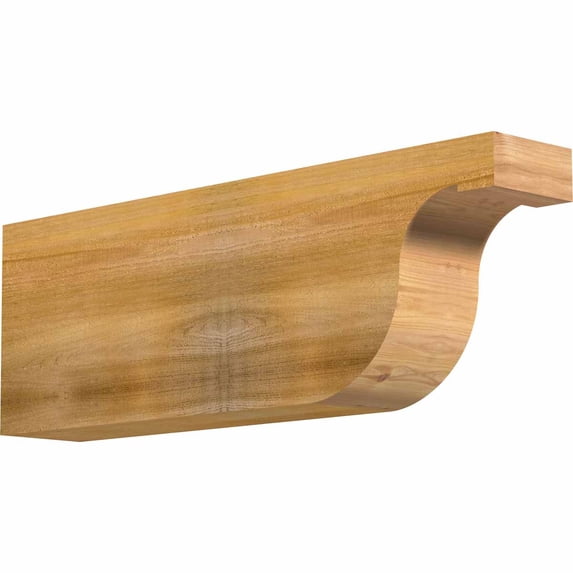 6"W x 12"H x 36"L Del Monte Rough Sawn Rafter Tail, Western Red Cedar
