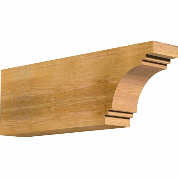 6"W x 12"H x 36"L Pescadero Rough Sawn Rafter Tail, Western Red Cedar